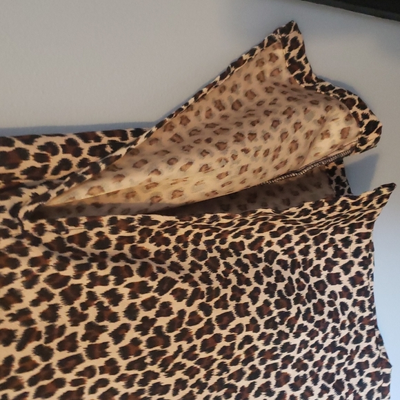 Original TY2 leopard print sheath dress size P8 - Picture 4 of 6